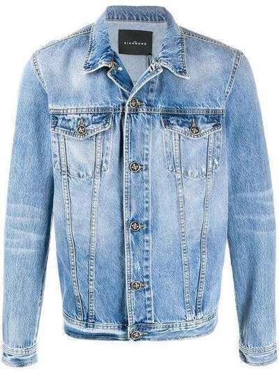 John Richmond джинсовая куртка с эффектом потертости RMP20142GBPG