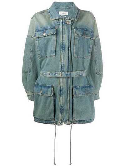 Isabel Marant Étoile джинсовая куртка Guila с поясом VE125820P016E