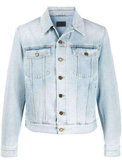 Saint Laurent джинсовая куртка с эффектом потертости 597064Y807P