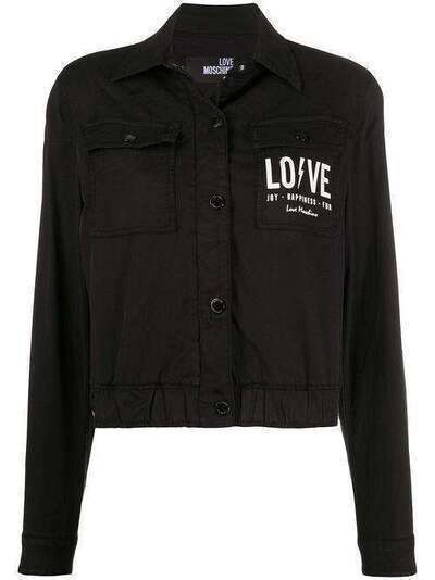 Love Moschino укороченная джинсовая куртка с логотипом WH72501S3378