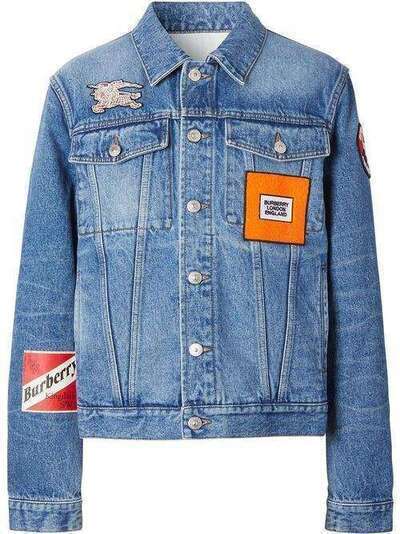 Burberry джинсовая куртка с логотипом 8023168