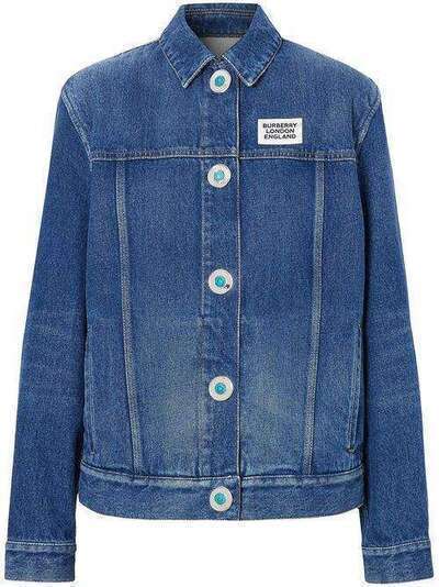 Burberry джинсовая куртка с логотипом 8025250