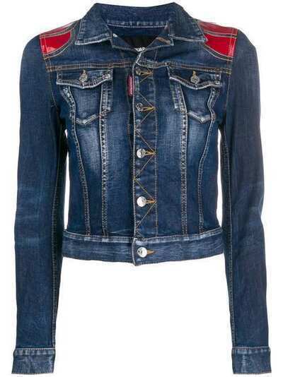 Dsquared2 джинсовая куртка с контрастными вставками S72AM0812S30685