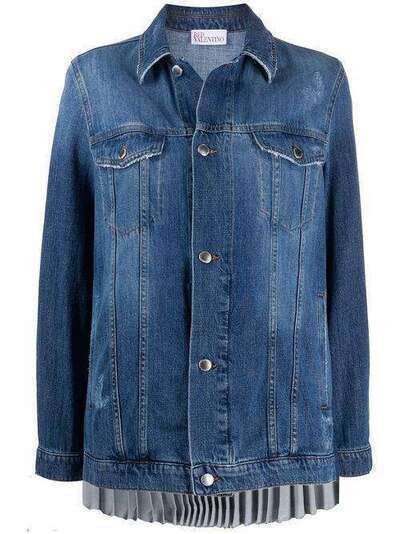 RedValentino джинсовая куртка со складками TR3DC00T4TR