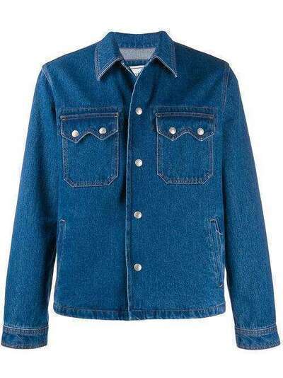 Ami Paris джинсовая куртка с застежкой на кнопках A19D420630