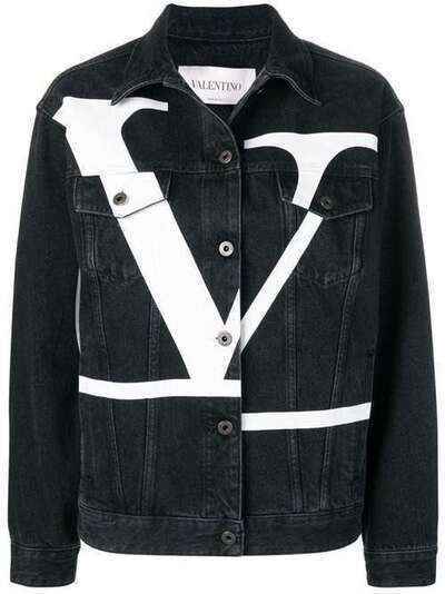 Valentino джинсовая куртка с принтом Go Logo RB0DC01G4JH