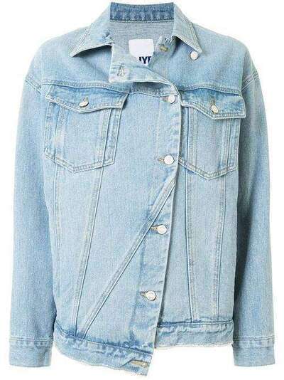 SJYP джинсовая куртка асимметричного кроя PW2A3NJC029W