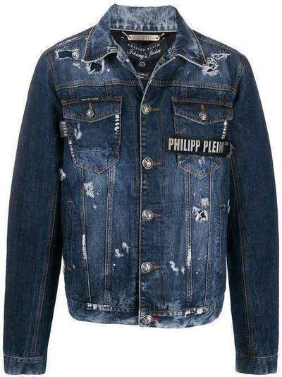 Philipp Plein декорированная джинсовая куртка A19CMDB0233PDE004N