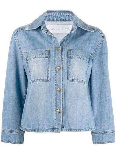 Victoria Victoria Beckham джинсовая куртка с укороченными рукавами 2120DJK000855A