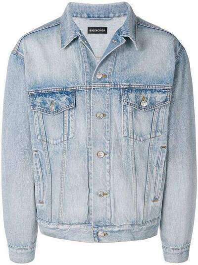 Balenciaga джинсовая куртка с логотипом 534553TYE14