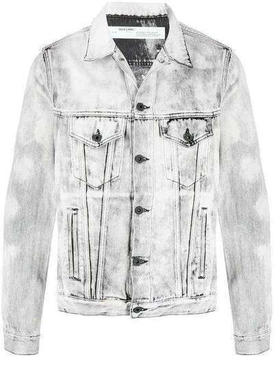 Off-White джинсовая куртка с принтом OMYE005S208120257510