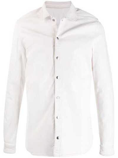 Rick Owens DRKSHDW джинсовая куртка на кнопках с длинными рукавами DU20S5293SW