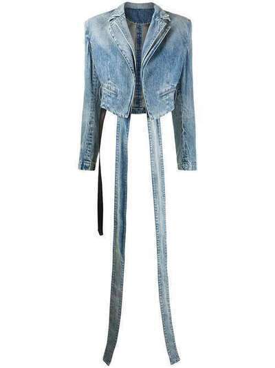 UNRAVEL PROJECT укороченная джинсовая куртка UWYE020S20DEN0014500
