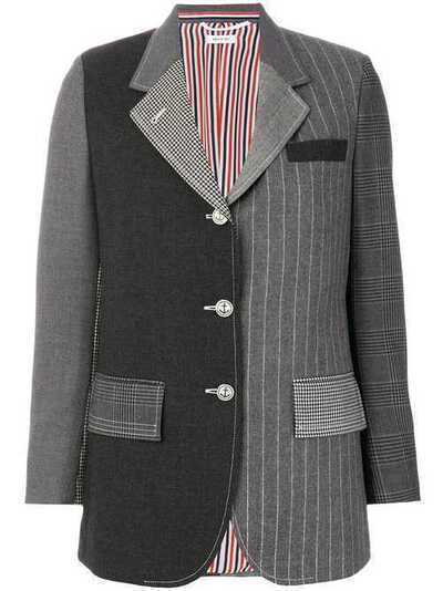 Thom Browne классический блейзер в стиле пэчворк FBC357F02060