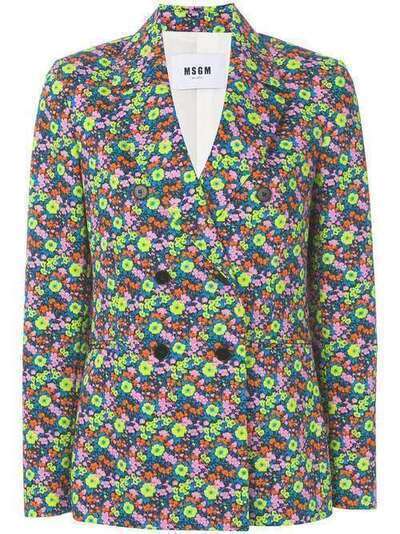 MSGM пиджак с цветочным дизайном 2442MDG107184350