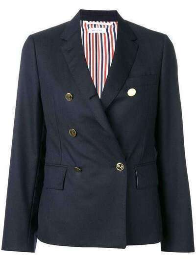 Thom Browne двубортный пиджак с узкими плечами FBC499A00626