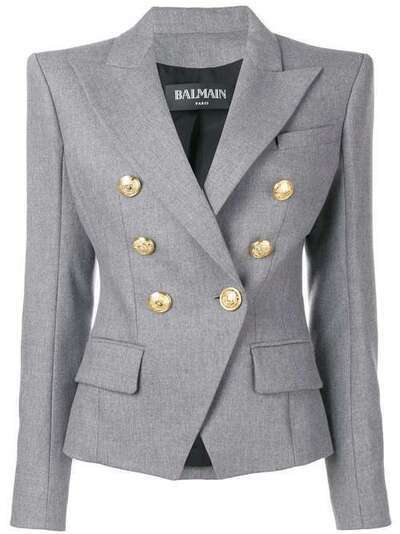 Balmain двубортный пиджак PF07060W016