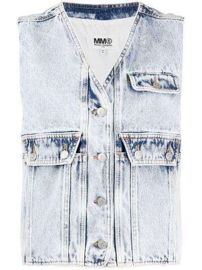 Mm6 Maison Margiela джинсовый жилет S52FB0051S30640