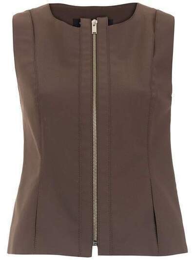 Gloria Coelho zipped waistcoat 18IGD366