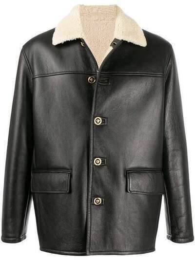 Versace куртка с воротником из овчины A85080A232668