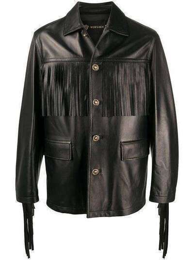 Versace куртка с бахромой A85138A232671