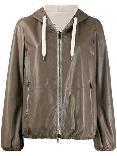 Brunello Cucinelli двусторонняя куртка с капюшоном MPBIS8901C7697