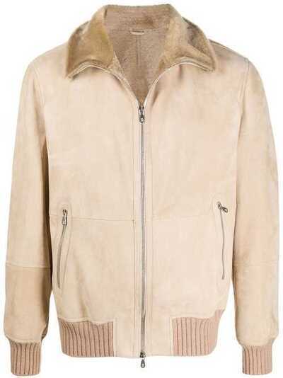 Brunello Cucinelli куртка с подкладкой из овчины MPMTF1737CG859