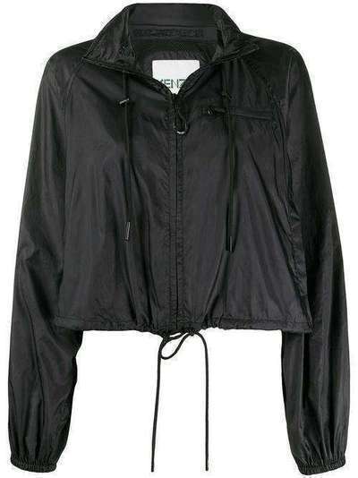 Kenzo укороченная куртка с капюшоном на шнурке FA52BL101566