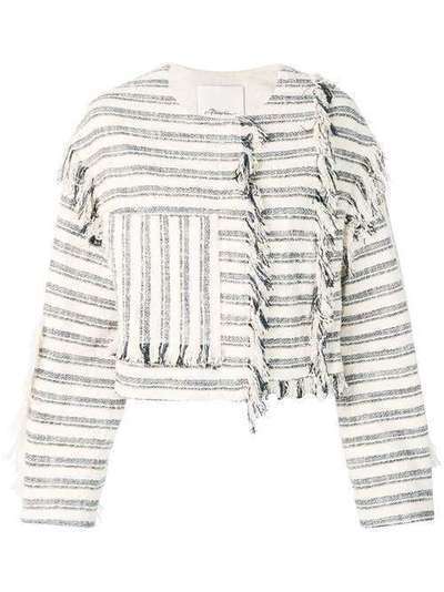 3.1 Phillip Lim Cropped Fringe Jacket E1916291NSK