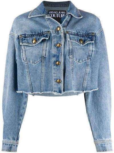 Versace Jeans Couture джинсовая куртка с логотипом C0HVB99QAO95B904