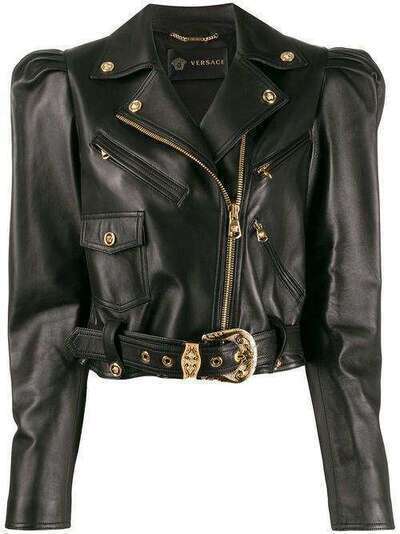 Versace укороченная байкерская куртка A85609A219702