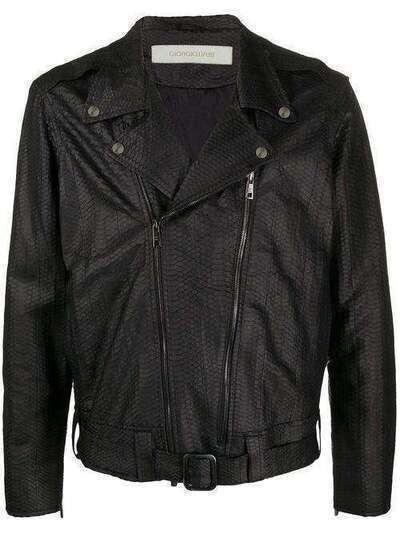 Giorgio Brato байкерская куртка с поясом GU20S9206BISRAVX
