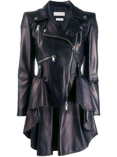 Alexander McQueen байкерская куртка с баской 585023Q5AA5