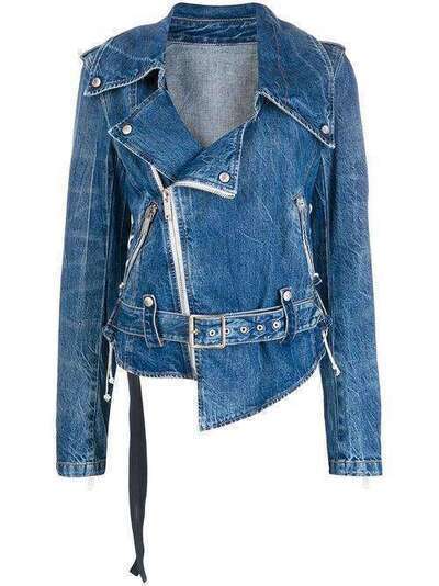 UNRAVEL PROJECT джинсовая байкерская куртка UWYE019R20DEN0014500