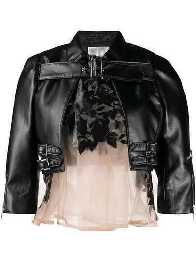 Comme Des Garçons Noir Kei Ninomiya укороченная куртка с пряжками 3DJ010W19