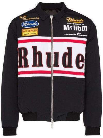 Rhude куртка Racing с логотипом 05AJA06201