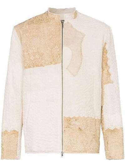 By Walid куртка 'Victorian' на молнии в стилистике пэчворк 150182M