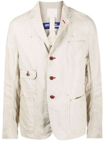 Junya Watanabe MAN однобортный пиджак с накладными карманами WEJ037S20