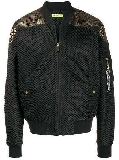 Versace Jeans Couture сетчатая куртка-бомбер C1GTB90804832