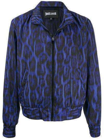 Just Cavalli куртка с леопардовым принтом на молнии S01AM0243N39209