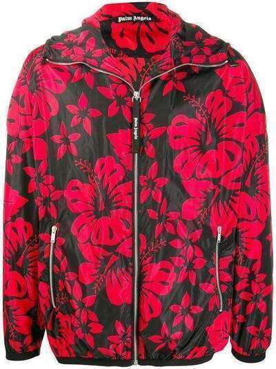 Palm Angels куртка на молнии с цветочным принтом PMEA073R207640121020