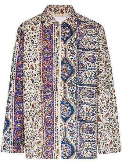 Paria Farzaneh Iranian printed quilted jacket PFO0034