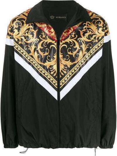 Versace куртка на молнии с принтом Baroque A85246A232533