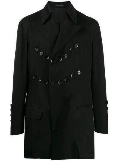 Yohji Yamamoto куртка с декоративными пуговицами HNJ102001
