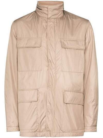 Canali куртка с капюшоном и карманами SG01403O30170