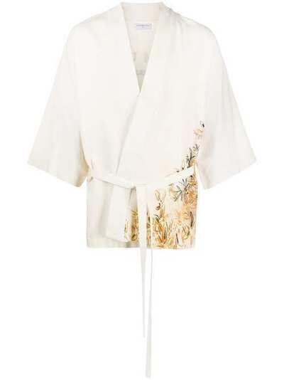Ih Nom Uh Nit кимоно с вышивкой бисером NMS20112