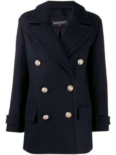 Balmain двубортное пальто SF18500W035