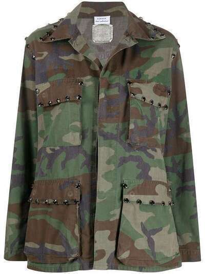 P.A.R.O.S.H. куртка с камуфляжным принтом и заклепками COMMANDOD430818Z