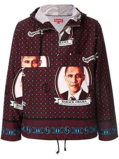 Supreme куртка с капюшоном и принтом Obama SU1730