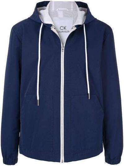 CK Calvin Klein куртка с капюшоном и контрастной отделкой N039M63190WALBIN